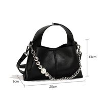 Femmes Moyen Faux Cuir Couleur Unie De Base Style Classique Boucle Magnétique Sac Bandoulière main image 2