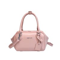 Women's Medium Pu Leather Solid Color Vintage Style Classic Style Zipper Crossbody Bag sku image 4