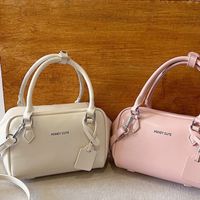 Women's Medium Pu Leather Solid Color Vintage Style Classic Style Zipper Crossbody Bag main image 1