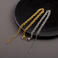 304 Stainless Steel 18K Gold Plated Casual Elegant Commute Polishing Solid Color Bracelets main image 4