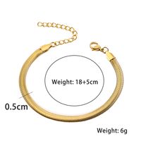 304 Stainless Steel 18K Gold Plated Casual Elegant Polishing Solid Color Bracelets main image 2