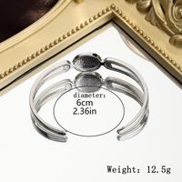 Simple Style Shiny Heart Shape Butterfly Alloy Hollow Out Inlay Zircon Women's Bangle sku image 6