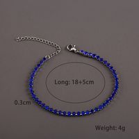 Style IG De Base Style Classique Géométrique Acier Inoxydable 304 Polissage Incruster Strass Unisexe Bracelets sku image 1