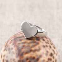 Cute Simple Style Heart Shape 304 Stainless Steel Rings In Bulk main image 4