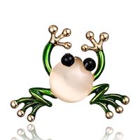 Cartoon Style Cute Animal Insect Bee Alloy Enamel Plating Inlay Rhinestones Unisex Brooches sku image 3