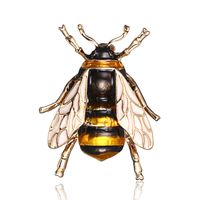 Cartoon Style Cute Animal Insect Bee Alloy Enamel Plating Inlay Rhinestones Unisex Brooches sku image 9