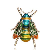 Cartoon Style Cute Animal Insect Bee Alloy Enamel Plating Inlay Rhinestones Unisex Brooches sku image 10