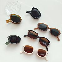 IG Style Vacation Solid Color Pc Resin Oval Frame Full Frame Kids Sunglasses main image 3