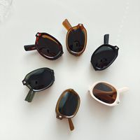 IG Style Vacation Solid Color Pc Resin Oval Frame Full Frame Kids Sunglasses main image 5