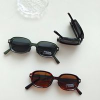 IG Style Vacation Solid Color Pc Resin Oval Frame Full Frame Kids Sunglasses main image 7