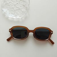 IG Style Vacation Solid Color Pc Resin Oval Frame Full Frame Kids Sunglasses sku image 1