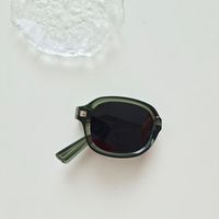IG Style Vacation Solid Color Pc Resin Oval Frame Full Frame Kids Sunglasses sku image 2