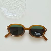 IG Style Vacation Solid Color Pc Resin Oval Frame Full Frame Kids Sunglasses sku image 4