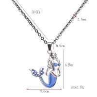 Lady Printing Stainless Steel Alloy Plating Rhinestones Women'S Necklace main image 7