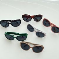 IG Style Y2K Sweet Solid Color Pc Resin Oval Frame Full Frame Kids Sunglasses main image 3