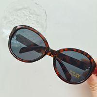 IG Style Y2K Sweet Solid Color Pc Resin Oval Frame Full Frame Kids Sunglasses sku image 2