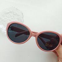 IG Style Y2K Sweet Solid Color Pc Resin Oval Frame Full Frame Kids Sunglasses sku image 7