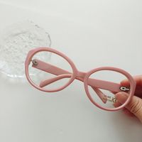 Style IG Y2K Sucré Couleur Unie Pc Résine Cadre Ovale Plein Cadre Enfants Lunettes De Soleil sku image 8