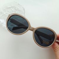 IG Style Y2K Sweet Solid Color Pc Resin Oval Frame Full Frame Kids Sunglasses sku image 9