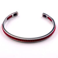 IG Style Simple Style Solid Color 316 Stainless Steel  Nylon Rope Bangle In Bulk main image 9