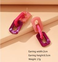 1 Pair IG Style Simple Style Geometric Handmade Arylic Drop Earrings main image 2