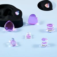 1 Piece Ear Cartilage Rings & Studs Basic Modern Style Classic Style Heart Shape Glass Auricle main image 1
