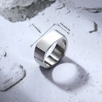 Simple Style Solid Color 304 Stainless Steel Unisex Rings main image 3