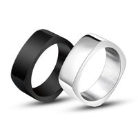 Simple Style Solid Color 304 Stainless Steel Unisex Rings main image 4