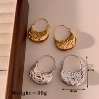 1 Pair Basic Modern Style Classic Style Geometric Solid Color 304 Stainless Steel Earrings main image 2