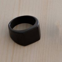 Simple Style Solid Color 304 Stainless Steel Unisex Rings sku image 7