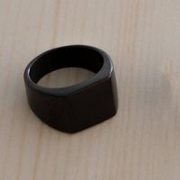 Simple Style Solid Color 304 Stainless Steel Unisex Rings sku image 9