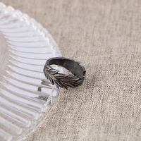 Simple Style Grain 304 Stainless Steel Unisex Rings main image 1