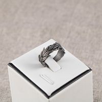 Simple Style Grain 304 Stainless Steel Unisex Rings sku image 3