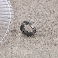 Simple Style Grain 304 Stainless Steel Unisex Rings main image 7