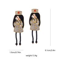 1 Pair Cartoon Style Cartoon Character Zinc Alloy Earrings main image 2