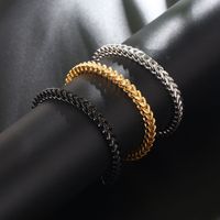 Casual Simple Style Solid Color 304 Stainless Steel Unisex Bracelets main image 1