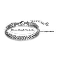 Casual Simple Style Solid Color 304 Stainless Steel Unisex Bracelets main image 2