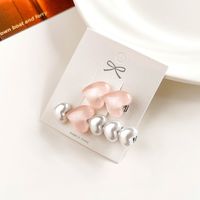 Women's Simple Style Classic Style Heart Shape Imitation Pearl Alloy Hair Clip sku image 3
