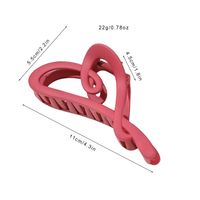 Women's Simple Style Classic Style Color Block Plastic Resin Hollow Out Hair Claws main image 3