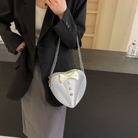 Women's Medium Pu Leather Gradient Color Solid Color Bow Knot Streetwear Zipper Shoulder Bag main image 4