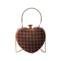 Femmes Petit Faux Cuir Couleur Unie Lingge Élégant Style Vintage Bloquer Sac Bandoulière sku image 2