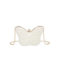 Women's Small Special Material Solid Color Butterfly Elegant Vintage Style Lock Clasp Evening Bag sku image 5