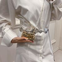 Women's Mini Metal Solid Color Vintage Style Streetwear Beading Lock Clasp Crossbody Bag main image 3