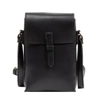Women's Small Pu Leather Solid Color Vintage Style Lock Clasp Crossbody Bag main image 2