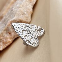 Simple Style Heart Shape 304 Stainless Steel Plating Rings 1 Piece sku image 1