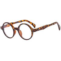 Retro Süss Farbblock Ac Runder Rahmen Patchwork Vollbild Brille sku image 9