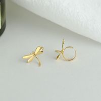 1 Pair Simple Style Classic Style Solid Color Sterling Silver Ear Studs main image 1