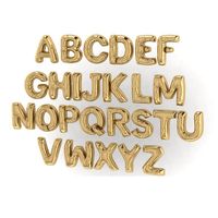 Edelstahl 316L 18 Karat Vergoldet Einfacher Stil Überzug Brief Halskette Mit Anhänger main image 3