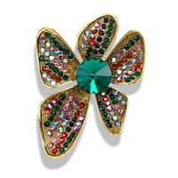 IG Style Shiny Clouds Leaves Flower Alloy Inlay Rhinestones Pearl Unisex Brooches main image 6