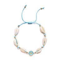 Casual Simple Style Flower Alloy Shell Enamel Braid Women's Bracelets sku image 3